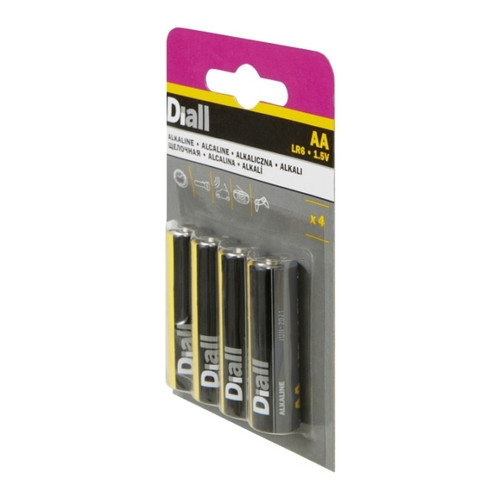 Diall Alkaline Battery AA 4-pack