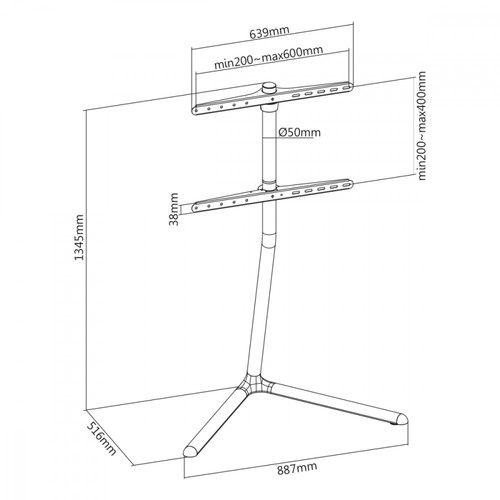 Maclean Floor Stand For TV And Monitors MC-868