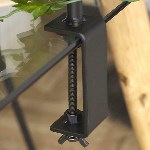 Metal Over Table Hanging Decoration Display Rod BRO, black