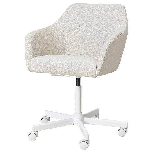 TOSSBERG / MALSKÄR Swivel chair, Gunnared beige/white