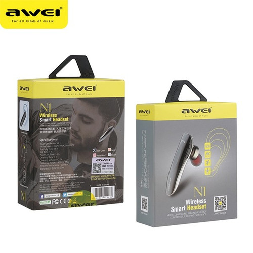 Awei Mono Bluetooth Headset N1, grey