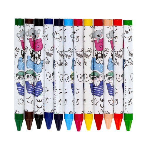 Starpak Wax Crayons 12 Colours Minis