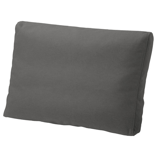 FRÖSÖN/DUVHOLMEN Back cushion, outdoor, dark grey