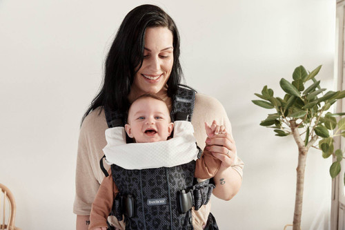 BABYBJÖRN - Baby Carrier ONE AIR 3D MESH, Anthracite/Leopard 0-36m