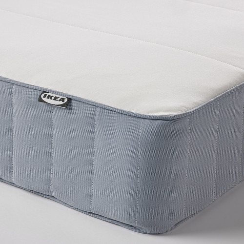 VESTMARKA Spring mattress, firm/light blue, 140x200 cm