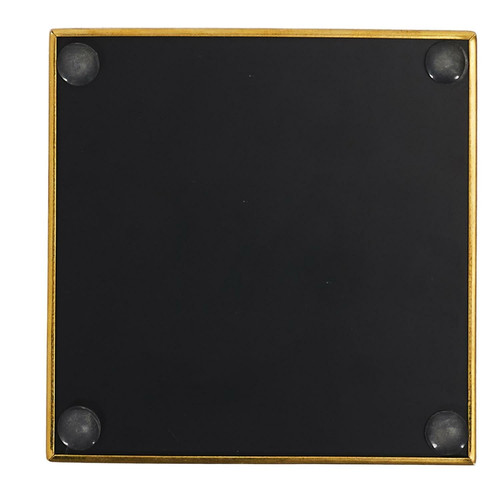 Decorative Mirror Tray 10cm, square, gold