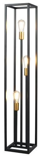 Floor Lamp 3-p, black-gold