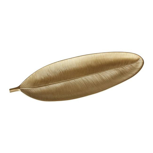 Splendid Decoration Leaf 27x10 cm, gold