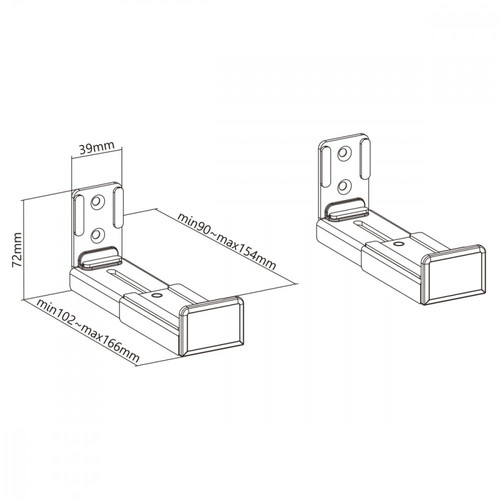 MacLean Universal Soundbar Mount MC-932