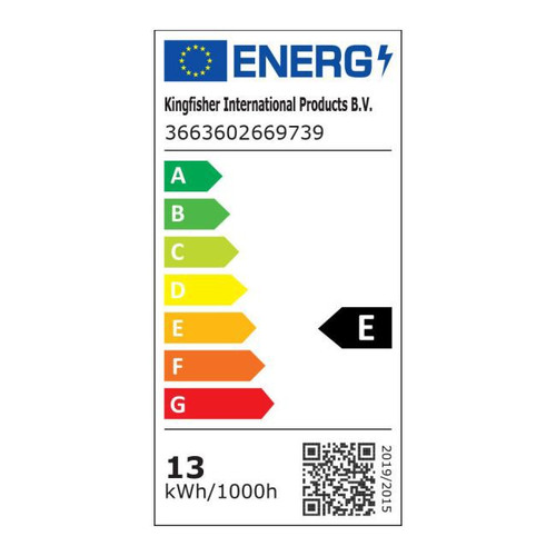 Diall LED Bulb G95 E27 13W 1521lm DIM, frosted, warm white