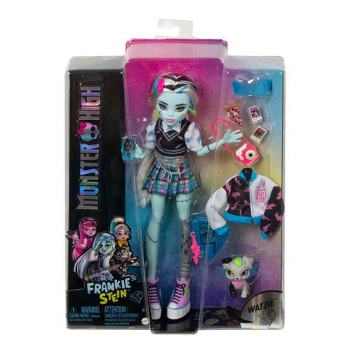 Monster High Frankie Stein Doll With Pet And Accessories HHK53 4+