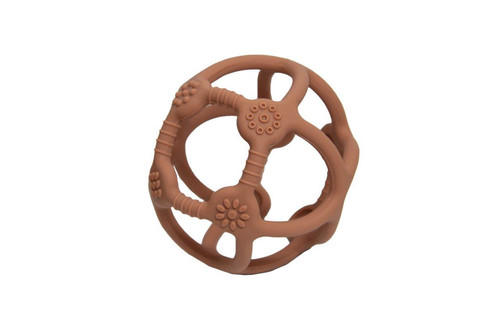 Bo Jungle B- Silicone Teether Ball, terracotta