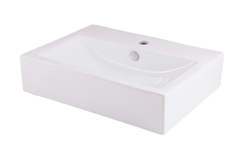 Ceramic Countertop Basin GoodHome Albena 54x40cm, white