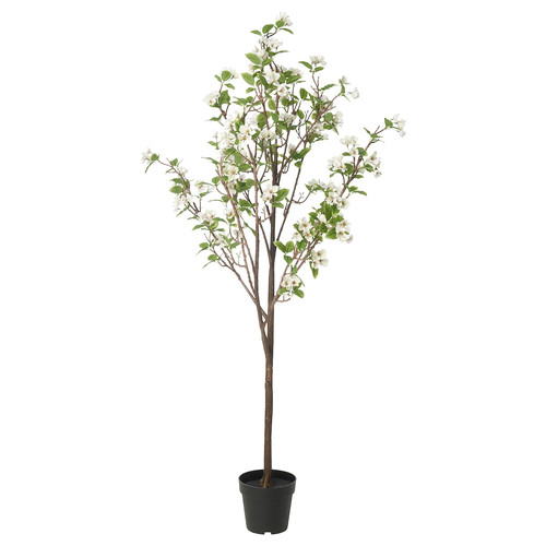 FEJKA Artificial potted plant, in/outdoor apple tree, 19 cm
