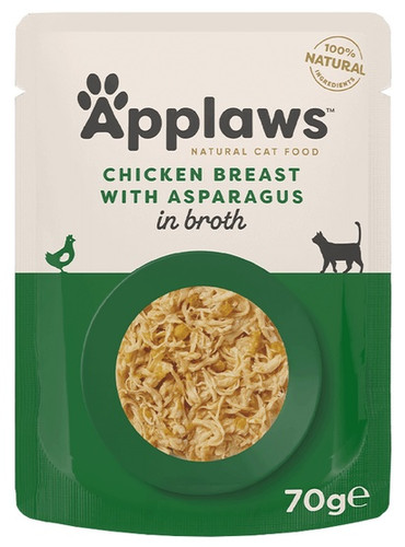 Applaws Natural Cat Food Chicken Breast with Asparagus in Broth 70g