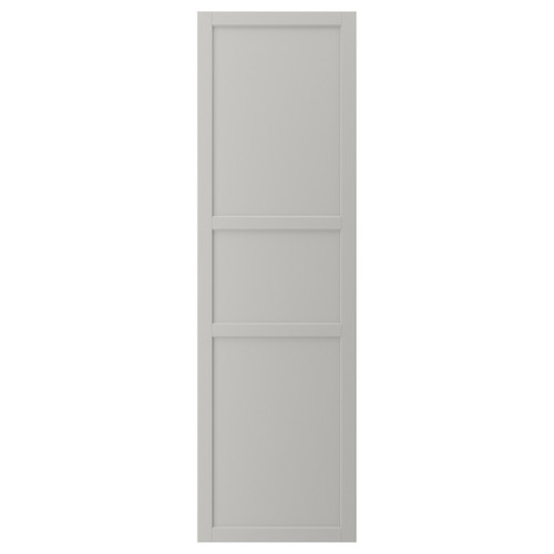 LERHYTTAN Door, light grey, 60x200 cm