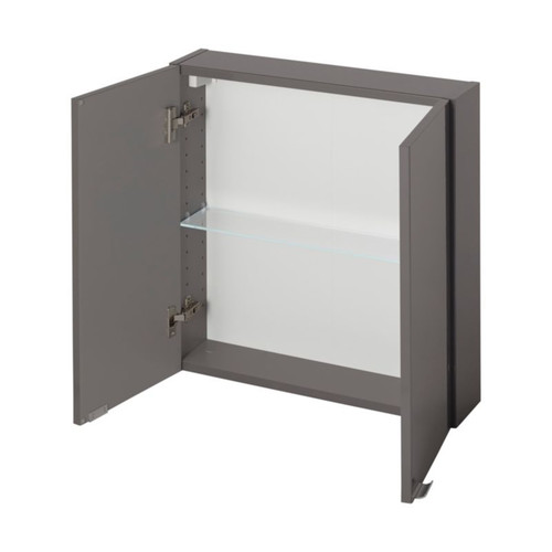 Bathroom Wall Cabinet GoodHome Imandra 60x60x15cm, grey