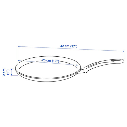 HEMLAGAD Crepe-/pancake pan, 25 cm