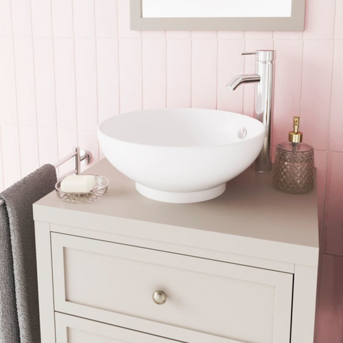 GoodHome Bathroom Countertop Perma 60 x 45 cm, grey