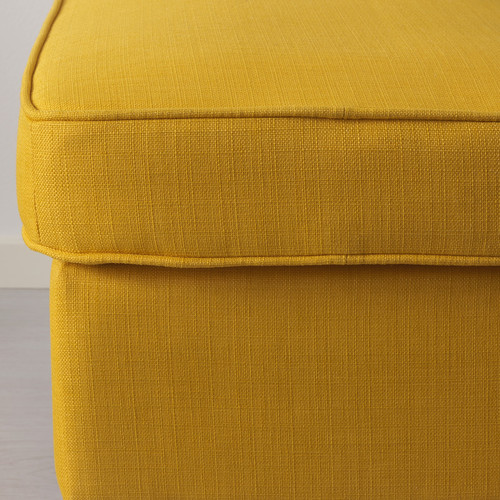 STRANDMON Armchair and footstool, Skiftebo yellow