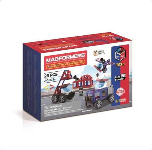 Magformers Magnetic Blocks Police and Rescue 26pcs 3+