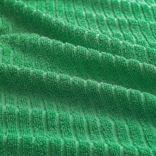 VÅGSJÖN Hand towel, bright green, 50x100 cm