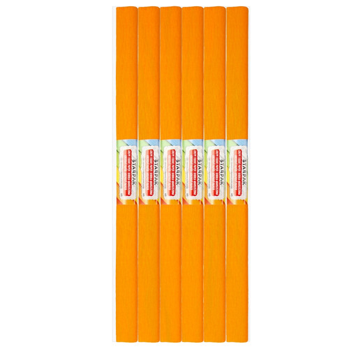 Crepe Paper 50x200cm 10pcs, light orange