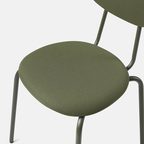 SANDSBERG / ÖSTANÖ Table and 4 chairs, black black/Remmarn deep green, 110 cm