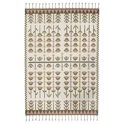 FODERLOSTA Rug, flatwoven, natural/handmade, 170x240 cm