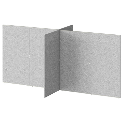 SIDORNA Partition wall, grey, 324x160x150 cm