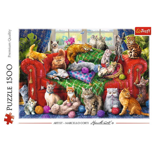 Trefl Jigsaw Puzzle Cats on the Sofa 1500pcs 12+