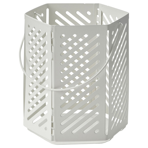 VÅRSYREN Lantern for tealight, white, 12 cm