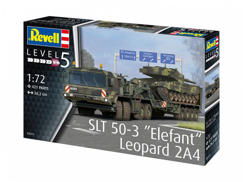 Revell Plastic Model SLT 50-3 Elefant + Leopard 2A4 12+