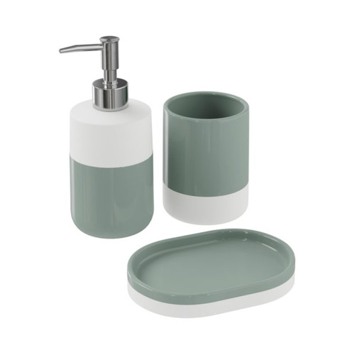 GoodHome Soap Dispenser Koros, green-white