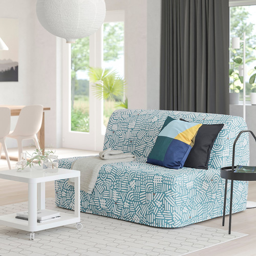 LYCKSELE LÖVÅS 2-seat sofa-bed, Tutstad multicolour