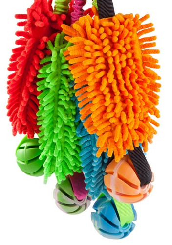 Dingo Dog Toy Bungee Tug Toy with Mop and Ball, 1pc, green