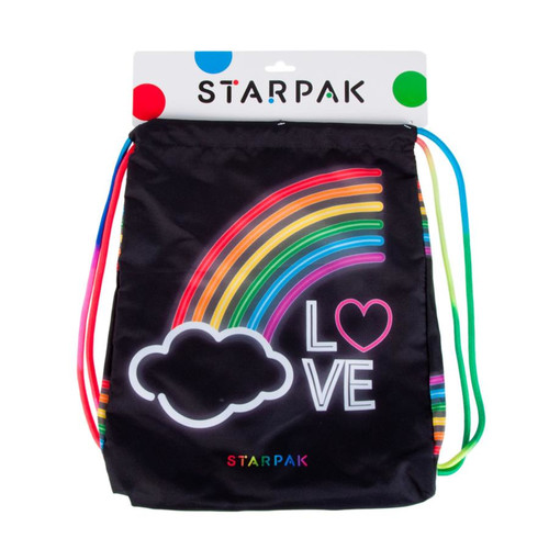 Drawstring Bag School Shoes/Clothes Bag Rainbow II