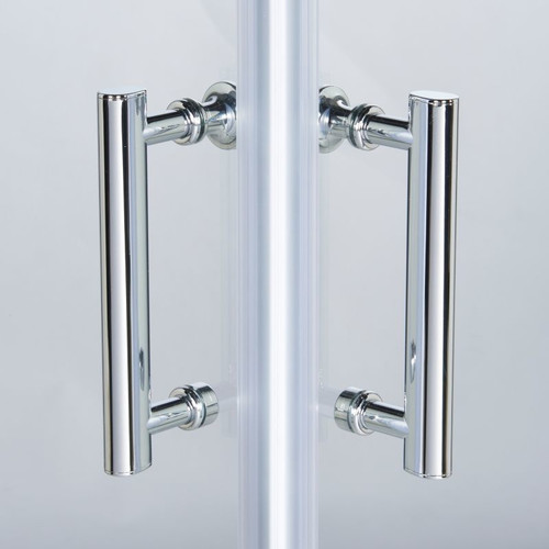 Cooke & Lewis Shower Enclosure Onega 80x80x190cm, chrome/transparent