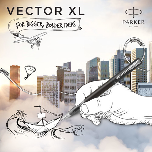 Parker Fountain Pen Vector XL, black