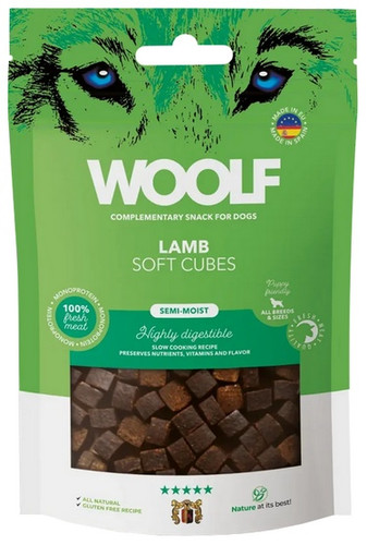 Woolf Soft Cubes Monoprotein Lamb Snacks for Dogs 100g