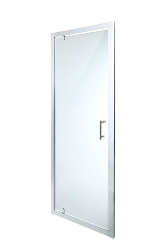 Pivot Shower Door Onega 80 cm, chrome/transparent