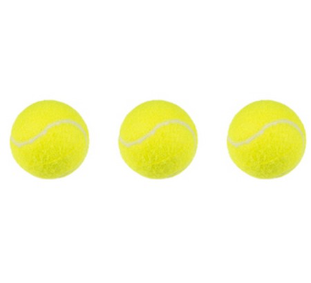 Flamingo Tennis Ball Smash Dog Toy 6cm 3-pack