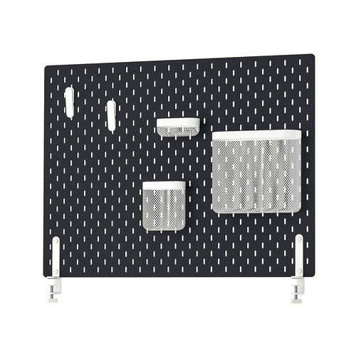 SKÅDIS Pegboard combination, black, 76x56 cm