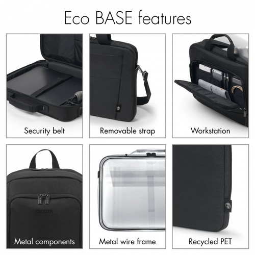 Dicota Laptop Bag Eco Multi BASE 15-15.6", black