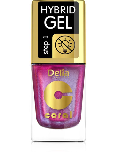 Delia Cosmetics Coral Hybrid Gel Nail Polish no. 107 11ml