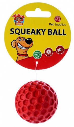 Toby's Choice Dog Squeaky Ball Small, 1pc, assorted colours