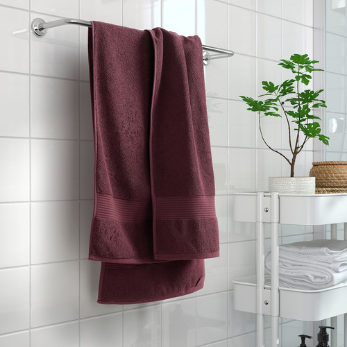 FREDRIKSJÖN Bath towel, deep red, 70x140 cm