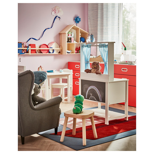 SPISIG Play kitchen with curtains, 55x37x98 cm