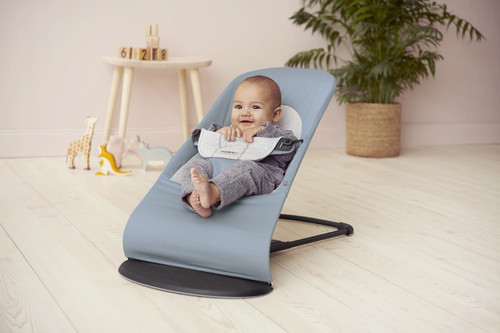 BABYBJÖRN - Bouncer Balance Soft Blue/Grey, Cotton/Jersey