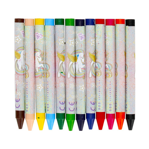 Starpak Wax Crayons 12 Colours Unicorn